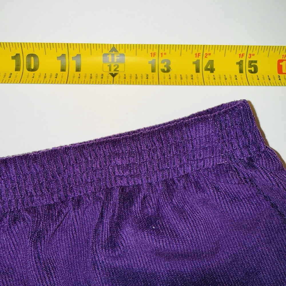Alfred Dunner Purple Corduroy Pants Size 14 Elastic Waist Pull on Comfort - Picture 4 of 6